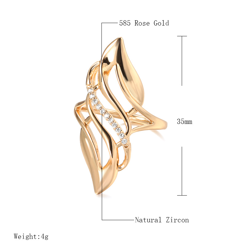 Zircon Rose Gold Hollow Flame Ring For Women 5 0086c9a7 7511 402a 9872 20827ebe31b8 Zircon Rose Gold Hollow Flame Ring For Women
