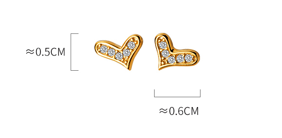 00a2ffc4 04cb 43cc 8777 afdacdecd42c Tremella Studs Female Small Diamond Love Sweet