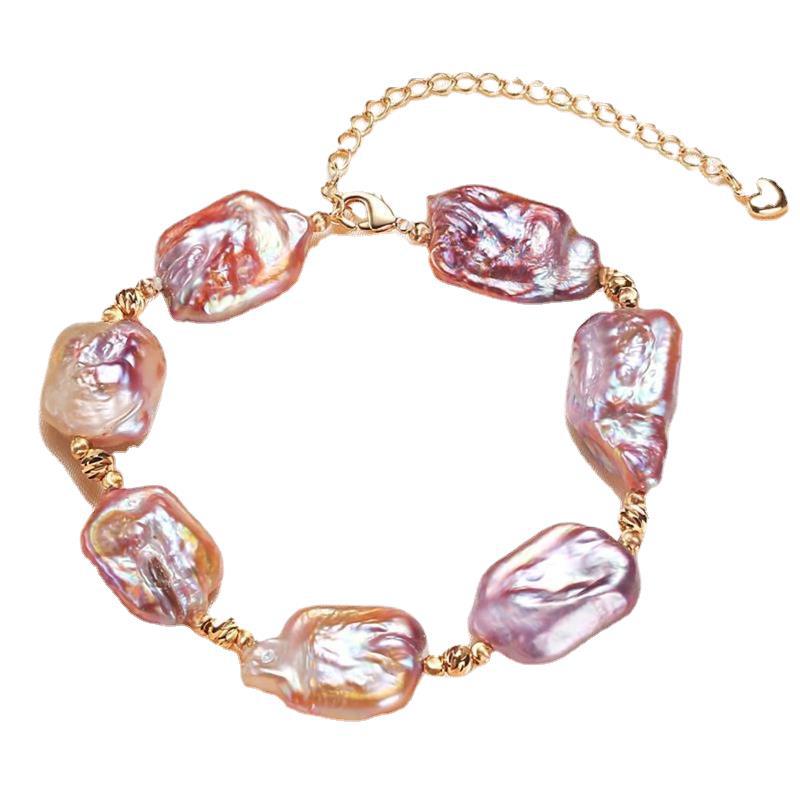 Copper Plated Real Gold Shaped Baroque Freshwater Pearl Bracelet For Women Diy 2 036fc24d 274d 496e b950 75e717de4d87 Copper Plated Real Gold Shaped Baroque Freshwater Pearl Bracelet For Women Diy