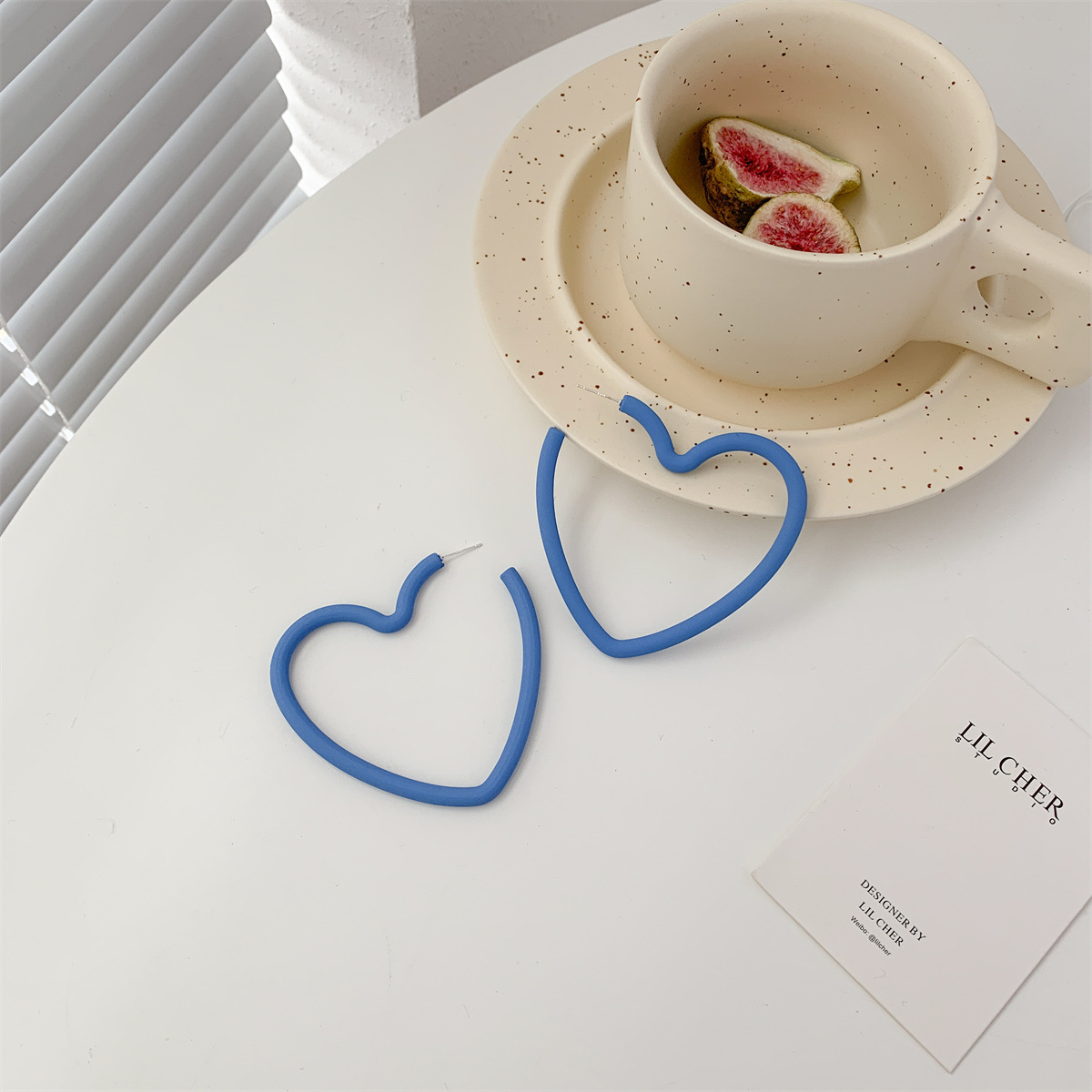 03cefe77 d21b 4d30 9eec 0d5771534590 Needle Earrings Korea Ins Temperament Earrings Candy Color Love Acrylic Earrings