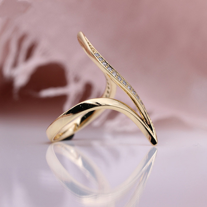 03dfd7f1 425a 4f28 b0d4 754dbed6c0e1 Fashion Exaggerated Curve Rose Gold Women Ring