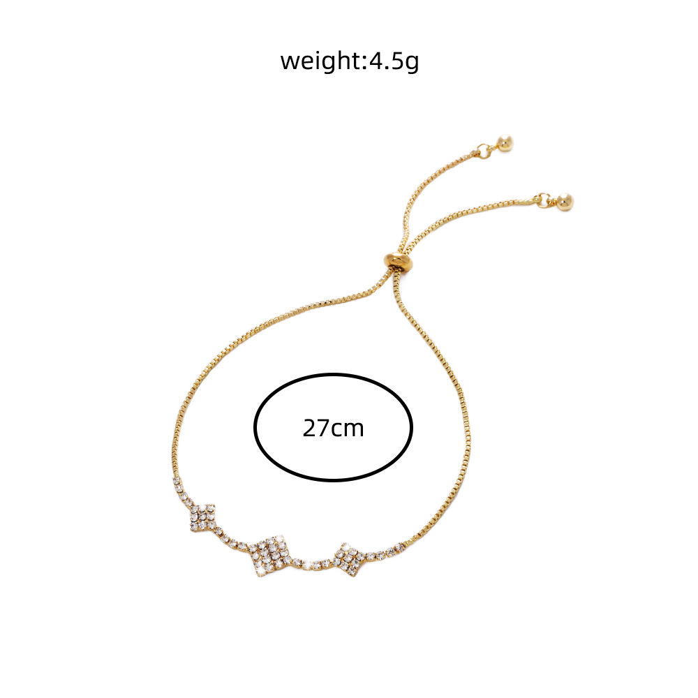 06eb971e aa38 4a75 8eb8 545c2c32ad8a Brass Gold Plated Square Micropaved Zircon Pendant Shrink Brass Bead Bracelet