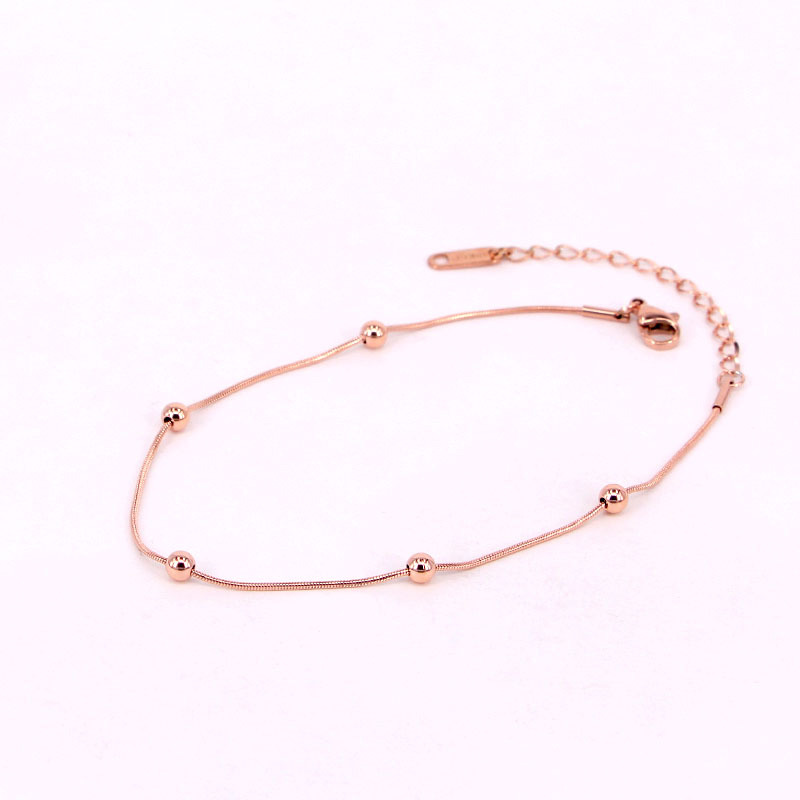081f63c6 fb89 4cf9 a45a 414d65dd6ec0 Multi Ball Rose Gold Anklet Bracelet