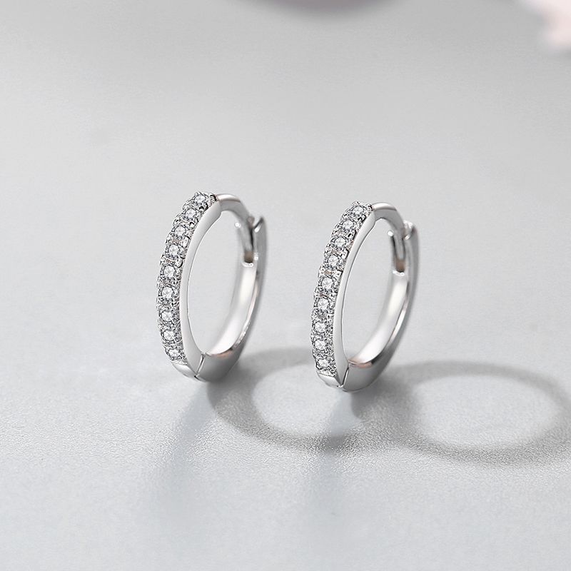 09144219 85fa 4bbe 8f36 f235c7535c40 S925 Sterling Silver Micro Diamond Earrings