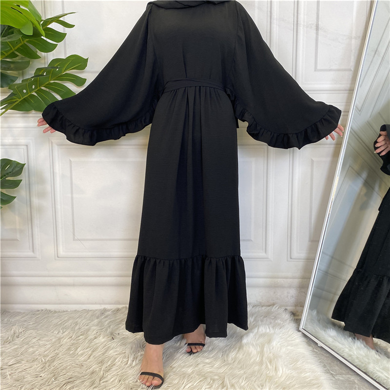Butterfly Abaya Ruffled Abaya Dress Modest Muslim Dress - Bild 2 von 6