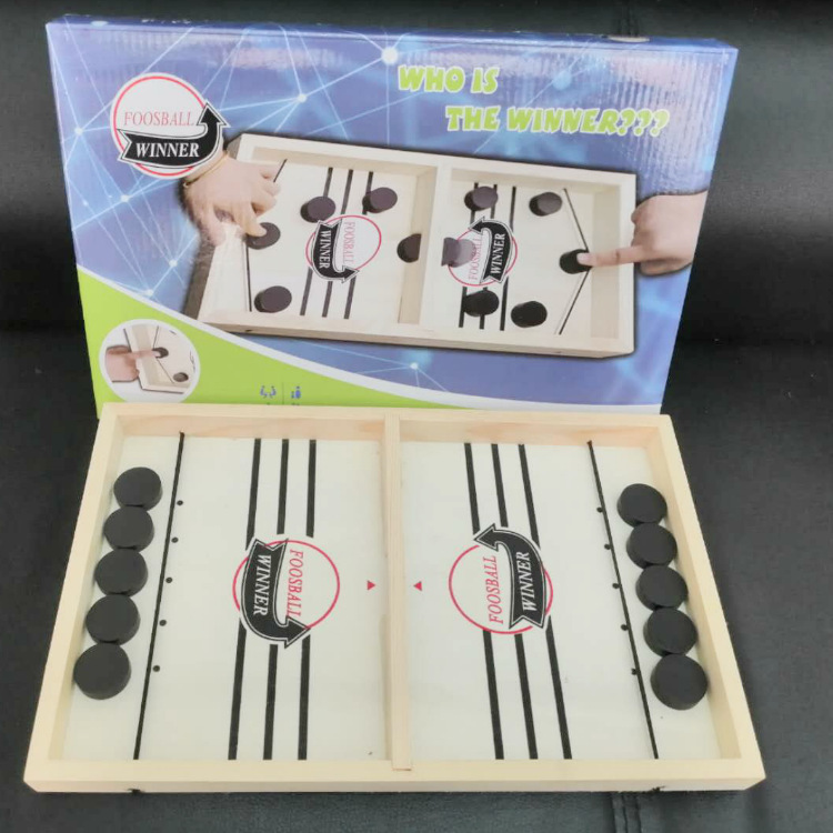 Puck Game Fast Sling Wooden