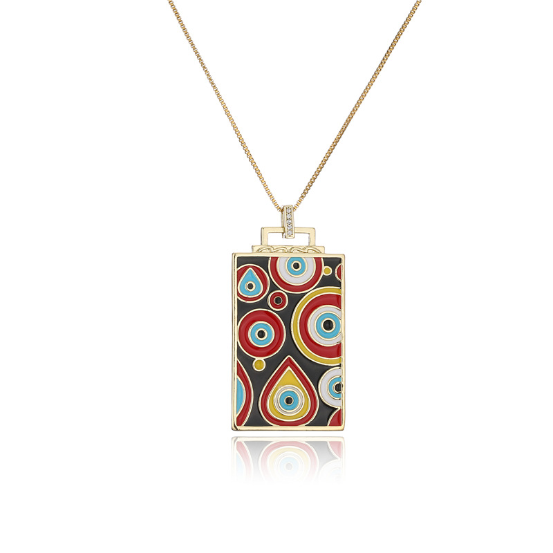 Pendant Drip Oil Devil Eye Element Necklace Sweater Chain 9 0c35b7b1 4888 4d76 923b e1761f327741 Pendant Drip Oil Devil Eye Element Necklace Sweater Chain