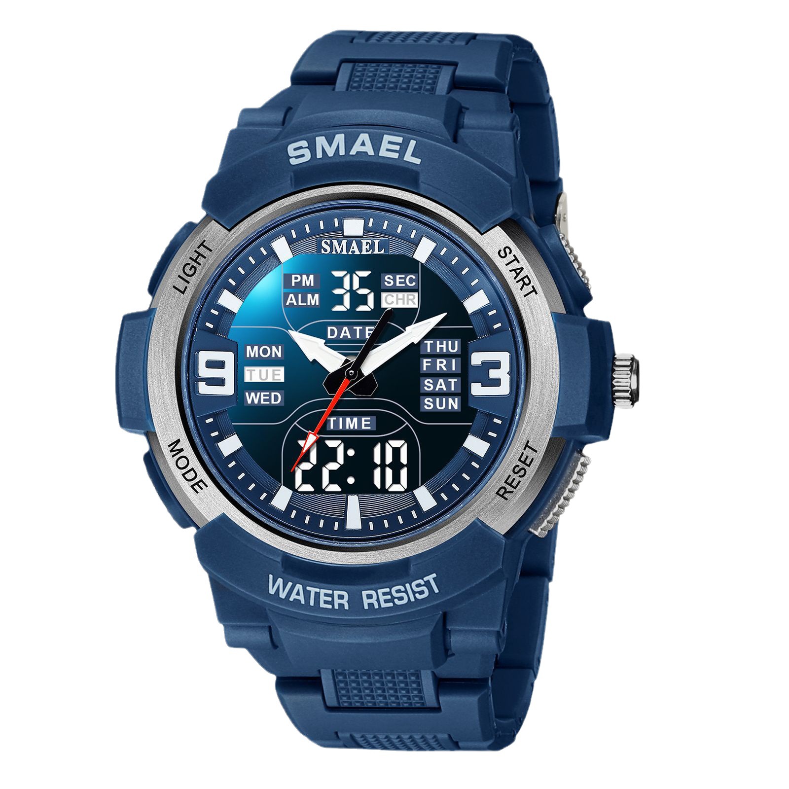 SMAEL 1912 Analog Digital Multifunctional Waterproof Electronic Watch For Men