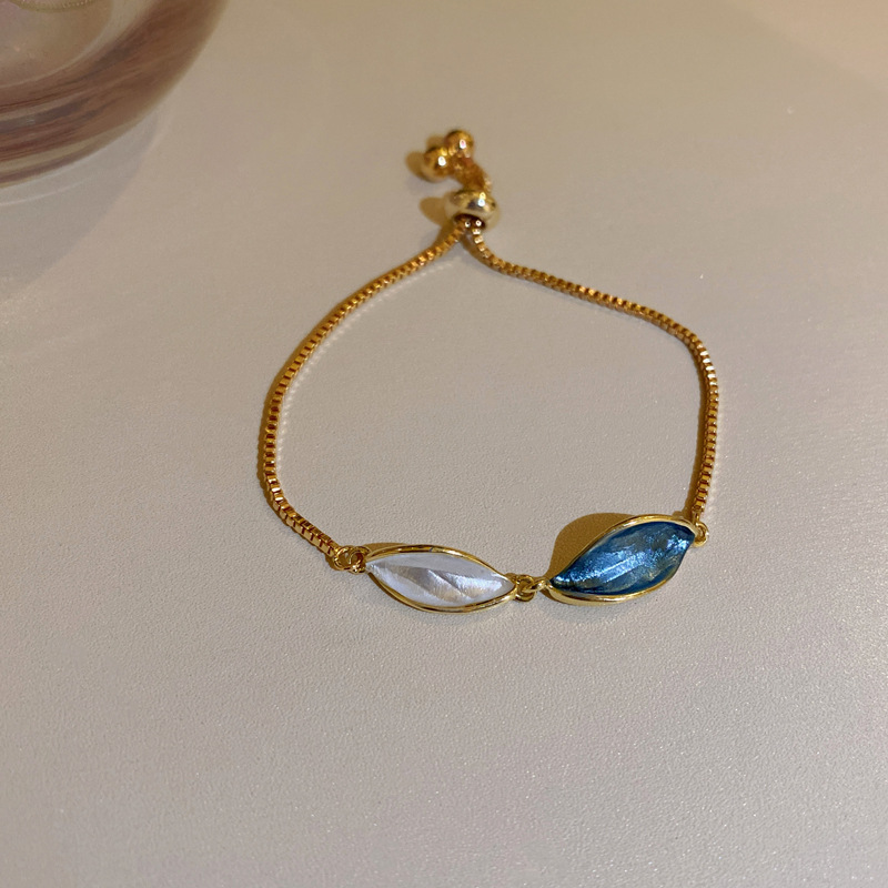 0d1d7b6a 1317 4a01 9969 91a7a030ed9b Fashion 925 Silver Needle Contrast Color Leaf Earrings