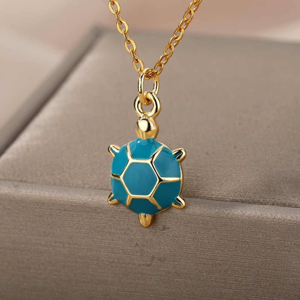 0d755da3 8ee8 4bf4 b2c4 393e566acb5a Street Fashion Drip Gold Copper Color Turtle Necklace