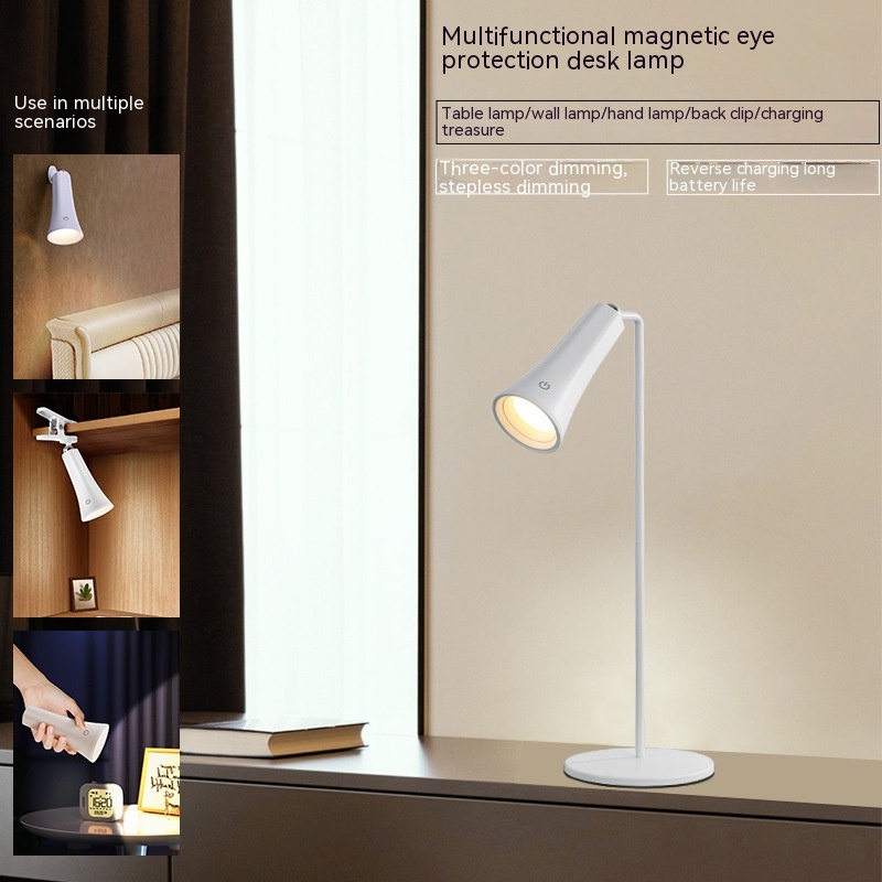 Led Nightlight Multi-function Lamp Five-in-one Light For Table/Wall/ Hand/Clip