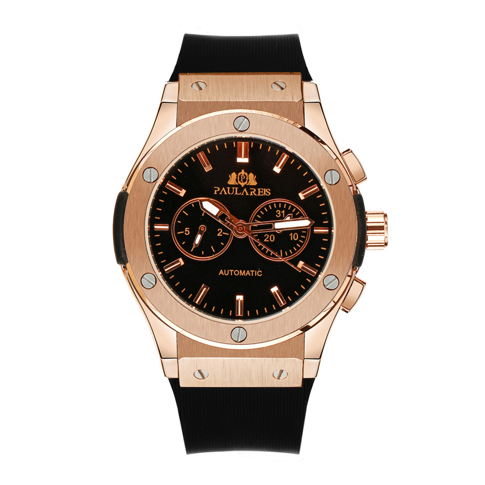 Multifunctional luminous rose gold tape men's watch 5 0eaf8d52 c5bc 4c0b aa3a bb0f4925919d Multifunctional luminous rose gold tape men's watch