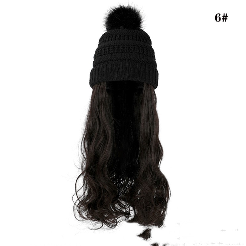 Chic Hat Wigs: Elevate style seamlessly with this versatile fashion fusion .image 15