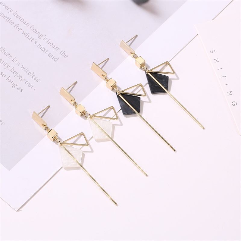 10c33074 adde 46c4 a668 44e4eadd3d28 Tassel Earrings Acetate Plate Geometric Stud Earrings