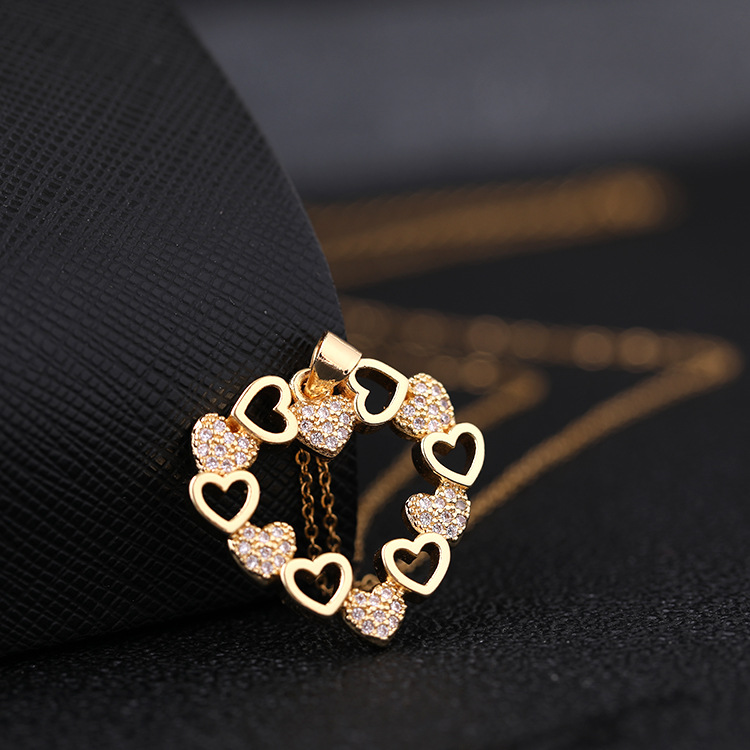 10f12371 bfa0 4e23 8cee b8832e29957d Fashion Vintage French Necklace Real Gold Plating Hollow Pendant Sweater Chain