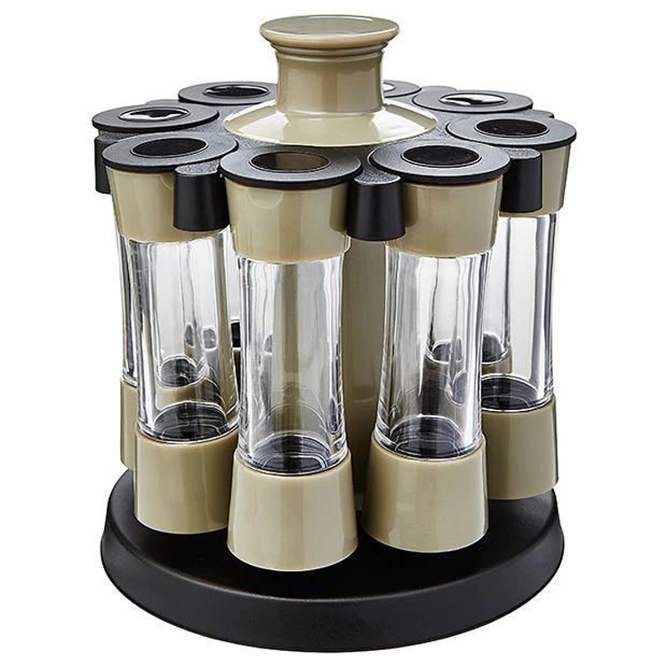 8 Grid Seasoning Box Rotating Rack Kitchen Seasoning Bottle Set – musii  home store