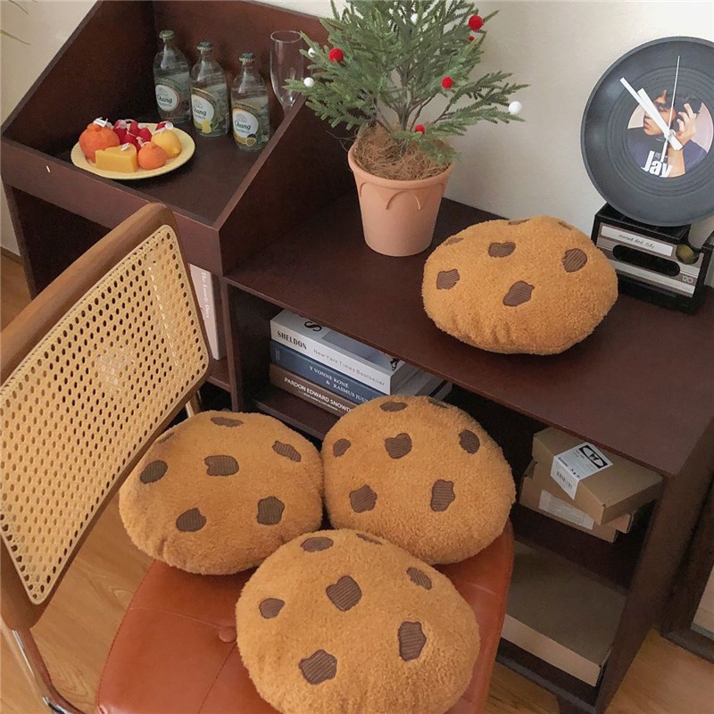 Cute Cookie Pillow Cookie Plushie Toys Chocolate