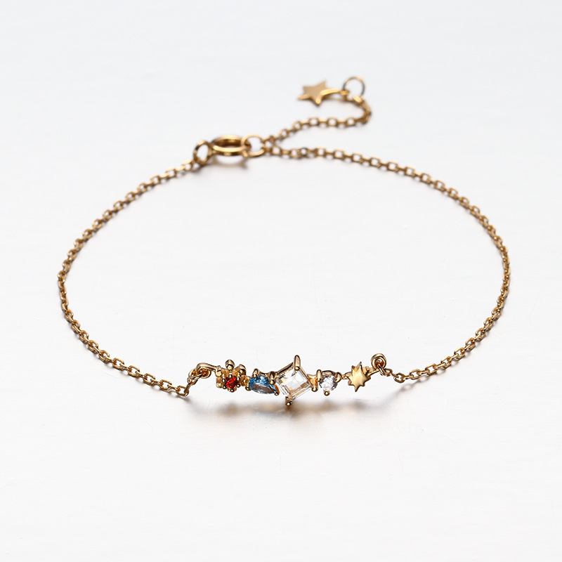 12bdaee0 f2fe 4cd3 a618 5188f2ac8d17 Sterling Silver 14K Gold Plated Zircon Bracelet