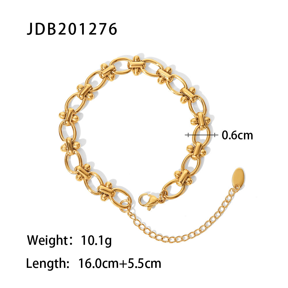 12c44fb0 01cf 4770 b4be 5122b99e125d Fashionable And Versatile Gold-plated Stainless Steel Bracelets With Zirconia