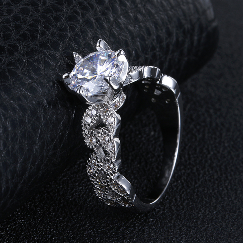 12e31b17 1fd1 46e7 9173 81b1b3fb2ce5 Ring Female Flash Diamond Row Diamond Japanese And Korean Trendy Simple Fashion