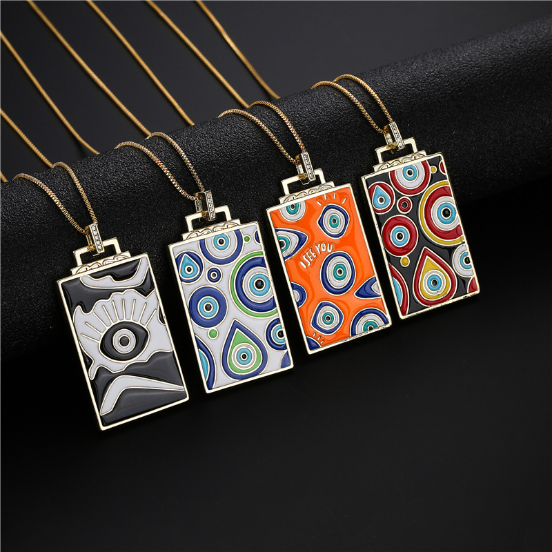 Pendant Drip Oil Devil Eye Element Necklace Sweater Chain 3 1384f476 80d1 42d0 ac91 1018612e3fc3 Pendant Drip Oil Devil Eye Element Necklace Sweater Chain