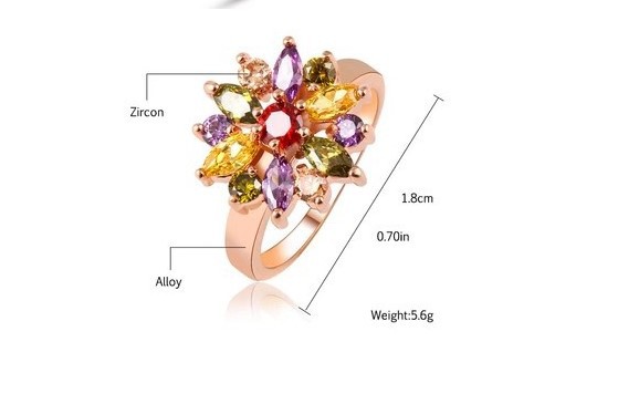 141121f4 cf15 424c a3c8 657bea39d133 Colorful Zircon Ring Women's Austrian Crystal