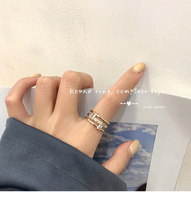 144f7e07 9d32 49a7 b8fb af23d08f7881 Gold Color Korean Version Of The Ring Women Three Layers