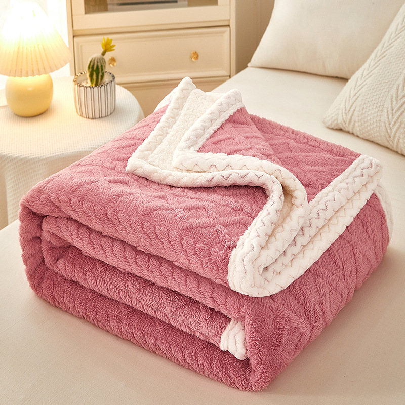 Coral velvet blanket sofa air conditioning blanket single small blanket  Farley