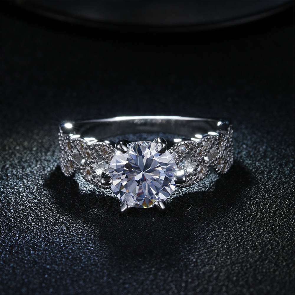 14976d6a ddd5 4da0 96b8 325ee27c1db0 Ring Female Flash Diamond Row Diamond Japanese And Korean Trendy Simple Fashion