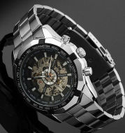 A full automatic Winner men's automatic mechanical table, men's automatic mechanical watch steel strip