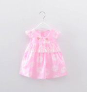 The summer wear female baby children 0-1-2-3 years old baby Princess Dress Girls Summer skirt dress cotton