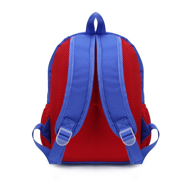 Category: Dropship Bag & Shoes, SKU #CJBHNSTB00058, Title: Spring new children's schoolbag custom Dacron cartoon cute blue kindergarten double shoulder bag