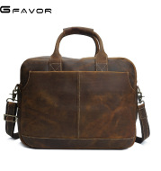 Classical burst retro Crazy Horse male bag laptop computer bag bag handbag manufacturers selling leather briefcase
