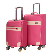 Custom pure color rod box waterproof PU Retro Leather Case business men's suitcase 20 inch 24 inch wheel boarding