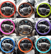 Non-slip car silicone steering wheel cover GM silicone steering wheel handle set Steering wheel silicone cover