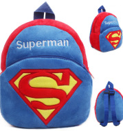 Cute little superhuman baby early childhood schoolbag 1-2 year old baby book bag baby bag children's bag
