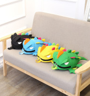 Small knapsack, Korean version of color fin lizard 3D stereoscopic children's book bag cartoon small dinosaur kindergarten book bag wholesale