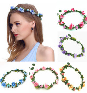 European and American fashion headdress eBay hot hair photo tourism resort Bride Wedding Bridesmaid wreath
