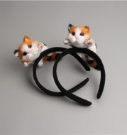 Stylish Women Girls Lovely Cat Headband Flannelette Plush Kitten HairBand Halloween Chirsmas Party Headdress Hair Accessories