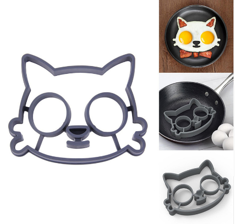 Kitty Silicone Breakfast Egg Mold - Cute Cat Shaped Egg Ring, Also gre –  Handy Housewares