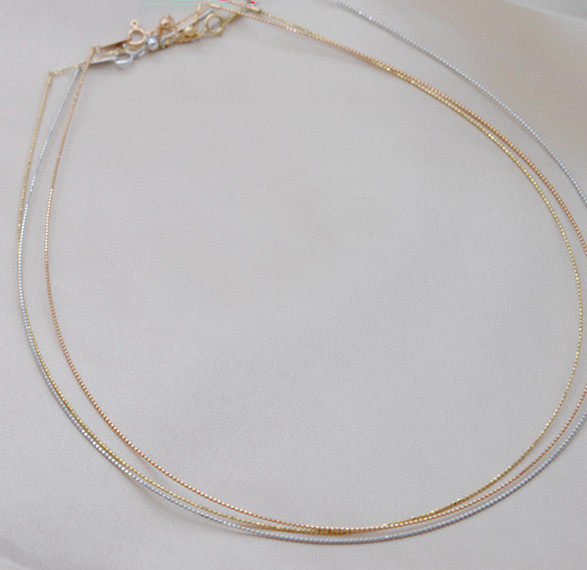 152e1be6 f86d 48cf a71d 477bc6ad0192 Collar Adjustment Chain 18K Gold Necklace Sleeve Chain Empty Holder DIY Accessories