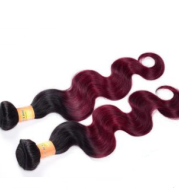 Hot-selling real-life wig hair curtain straight hair curtain omber body wave two-color