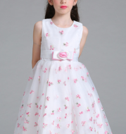 Children dress flower wedding dress Princess Dress embroidered dress fairy thorn children Eugen yarn T