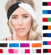 Turban headband women twist elastic headband head band sport yoga headband headdress headwrap girls hair accessories