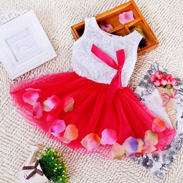 Color: Red, Size: 8 - Children's dress - Image 2