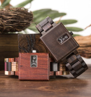 BOBOBIRD new square creative wood watch men's fashion trend wood table