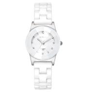 LONGBO white ceramic watch women's quartz waterproof fashion ladies watch Korean couple table 8631