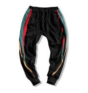 Male Korean version of the trend loose three bars casual pants