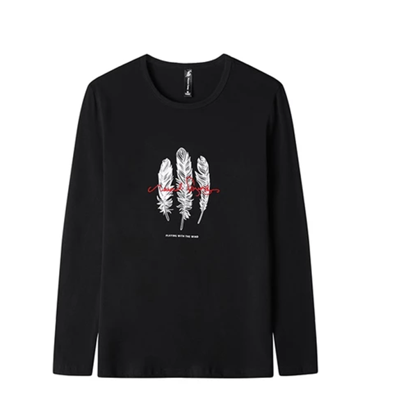 Round Neck Print Bottoming T-shirt 2 2858032007012