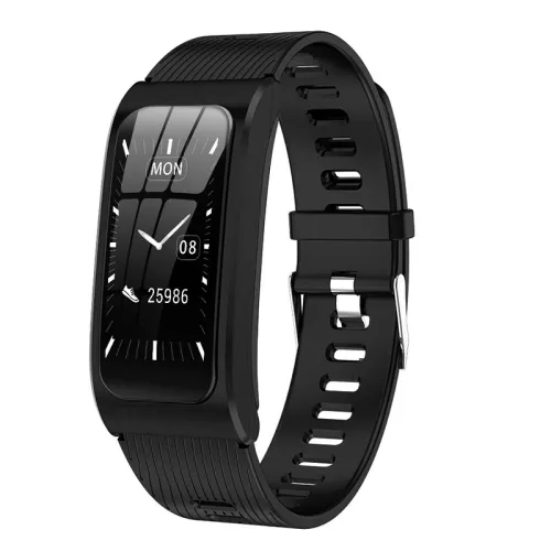 Color: Black - AK12 color screen smart bracelet he